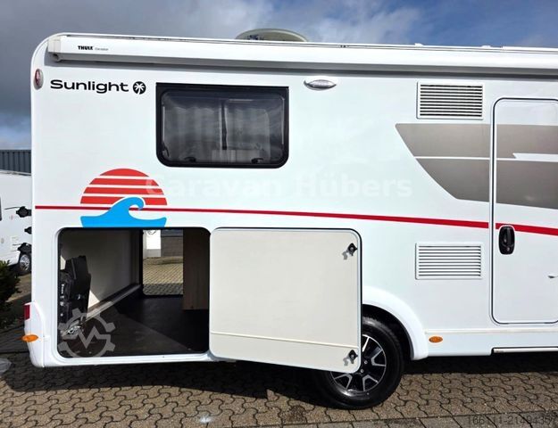 Camper semi-terintegrasi SUNLIGHT T 69LC - Queensbett - 1. Hand - Solar - Klima