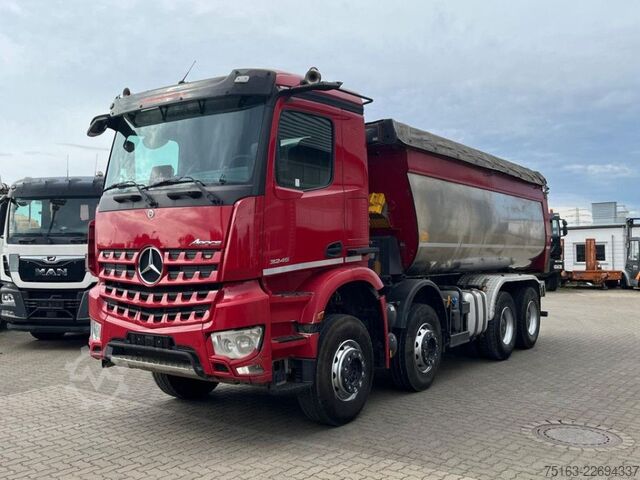 شاحنة قلابة MERCEDES-BENZ Arocs 3245 K 4 Achs Muldenkipper Meiller Thermo