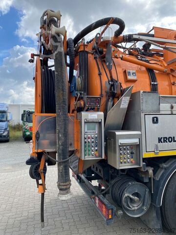 شاحنة صهريج فراغية MERCEDES-BENZ Actros 2841 L 6x2 Saug + Spülwagen Kroll Kombi