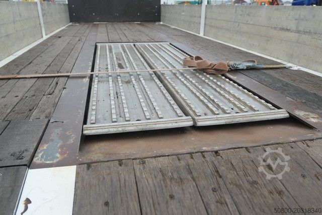 Avatud haagis MEUSBURGER MPJ 3, Rampen, Luft-Lift, Bordwände, Container