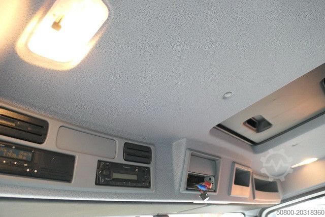 Camión plataforma con toldo MERCEDES-BENZ 1521 L Atego 4x2, 8.100mm lang, LBW, Junge,Klima