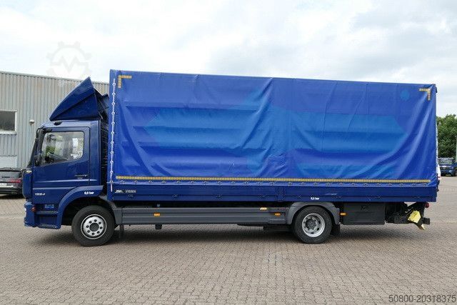 Camión plataforma con toldo MERCEDES-BENZ 1224 L Atego 4x2, 7.200mm lang, AHK, LBW, Euro 6