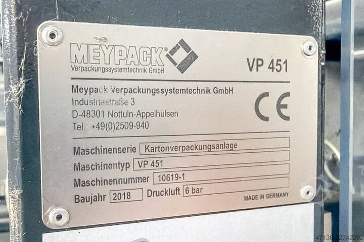 Meypack wrap around-packare för burkar, variabel, 2018 Meypack Dosen Verpackung VP 451