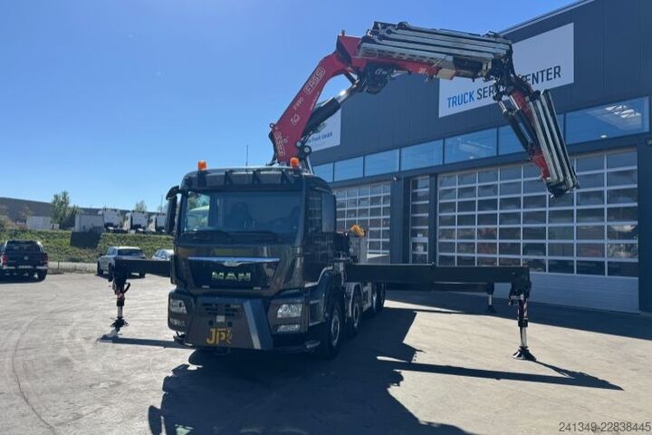 Grue montée sur camion MAN TGS 35.480 8x4H Fassi 990-8 Flyjib& Troil