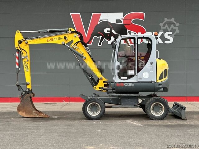 Excavadora móvil WACKER 6503-2 4x4 Mobilbagger / Löffel/60PS/2015