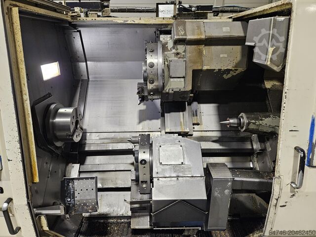 Torno CNC Okuma LU 15 M U1000 MM + bar feeder TwinTurret