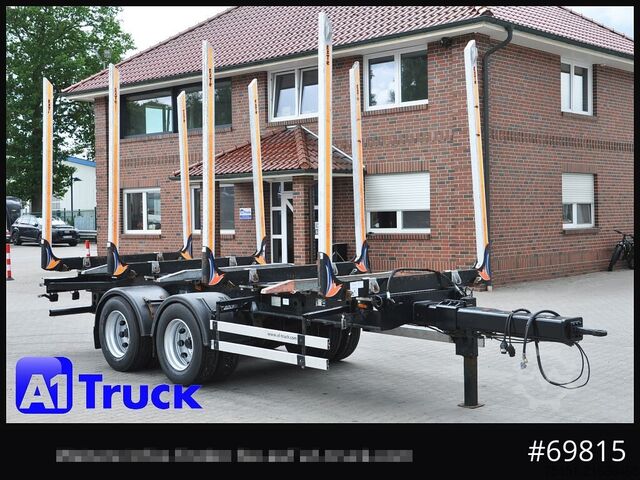 Rơ-moóc chở gỗ DOLL Befa Tandem Holz Wood Exte Rungen, 171 tkm,