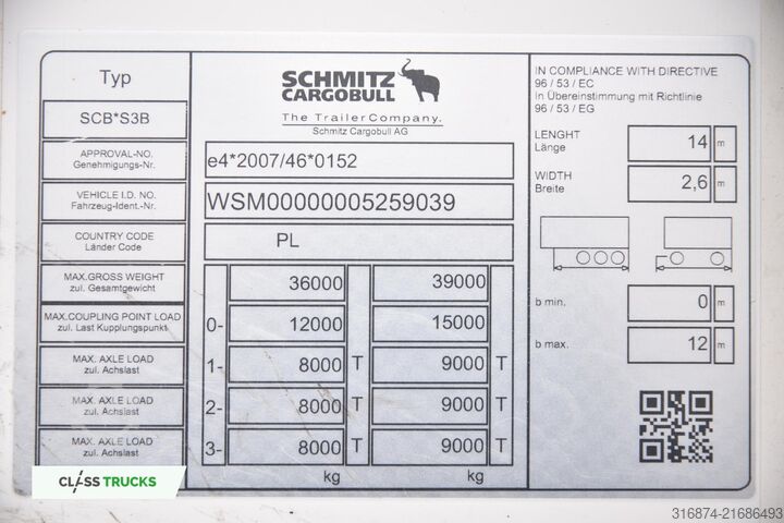 Hladilna polprikolica SCHMITZ CARGOBULL SKO FP 60 Carrier Vector 1550