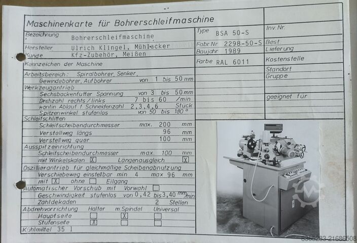 Affilatrice per punte Ulrich Klingel BS50