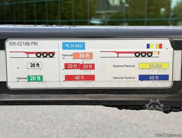 Напівпричіп з кузовом, що змінюється D-TEC PORTMASTER VCC-01 FRONT + BACK SLIDER 20, 30, 40