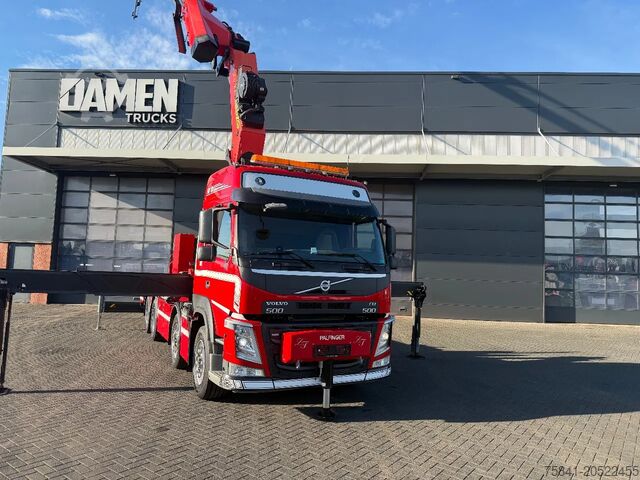 Camion cu macara Volvo FM 500 8x4 Palfinger PK 65002-SH F + JIB PJ 125 E