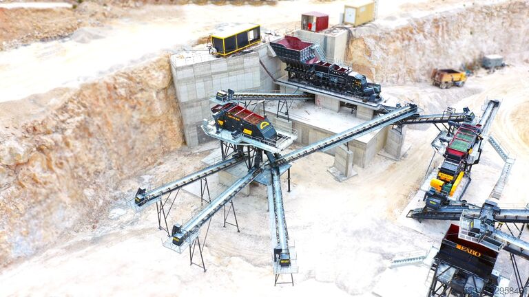 Стационарна трошачна инсталация FABO Stationary Crushing Plant Stationary Crushing and Screening Plants