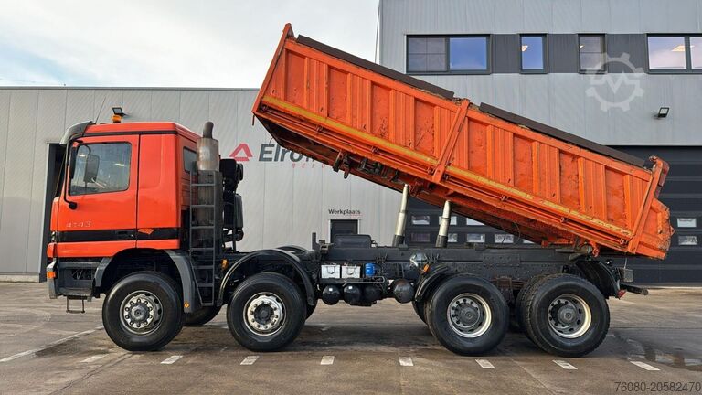 Tipper 3 côtés Mercedes-Benz Actros 4143 (EPS / 8X6 / LAMES / GRAND PONT / S...