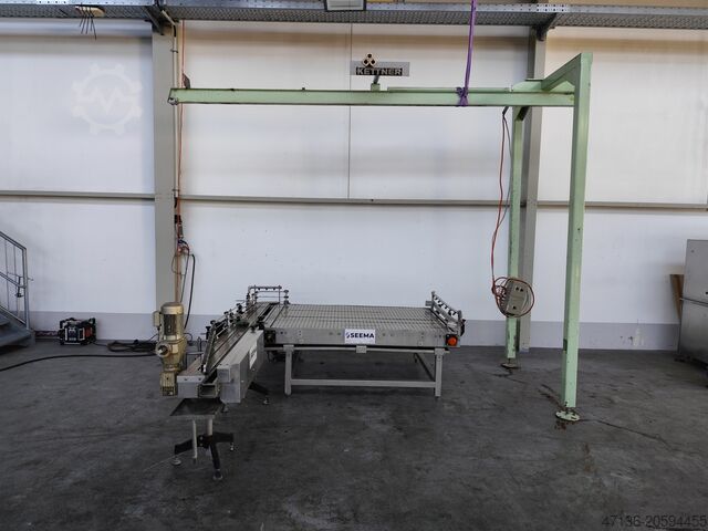 Полуавтоматичен уред за депалетизиране на нови стъклени бутилки BEYER / KETTNER BEYER / KETTNER