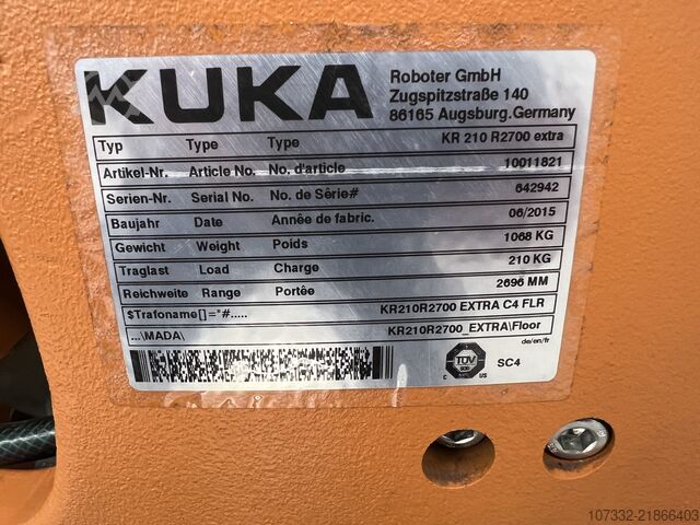 工业机器人 KUKA KR 210 R2700 extra