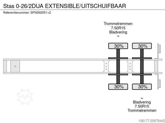 Cargador bajo Stas 0-26/2DUA EXTENSIBLE/UITSCHUIFBAAR