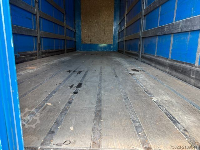 Camión plataforma con toldo RENAULT T480 High / Retarder / Bycool / Anhänger vorhand