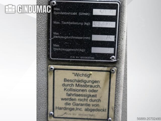 Centre d’usinage vertical Hardinge Bridgeport MMD VMC1250 P3