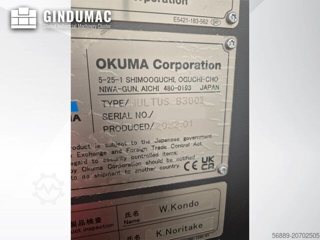 车铣中心 Okuma Multus B300 II