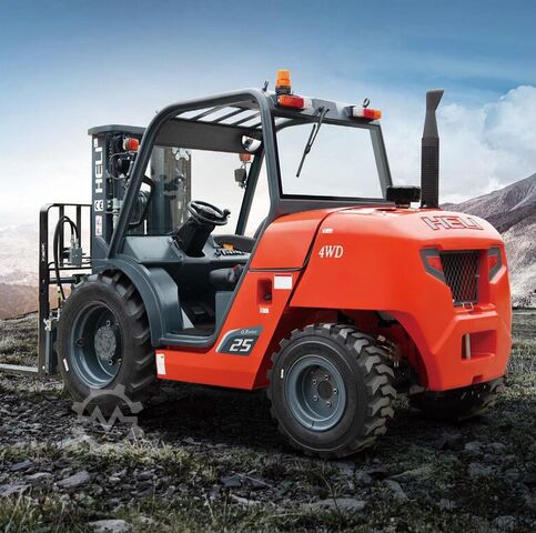 Diesel-Geländestapler Heli CPCJ25 - Gelände kompakt - 2,5t 3,7m Hub Triplex KUBOTA