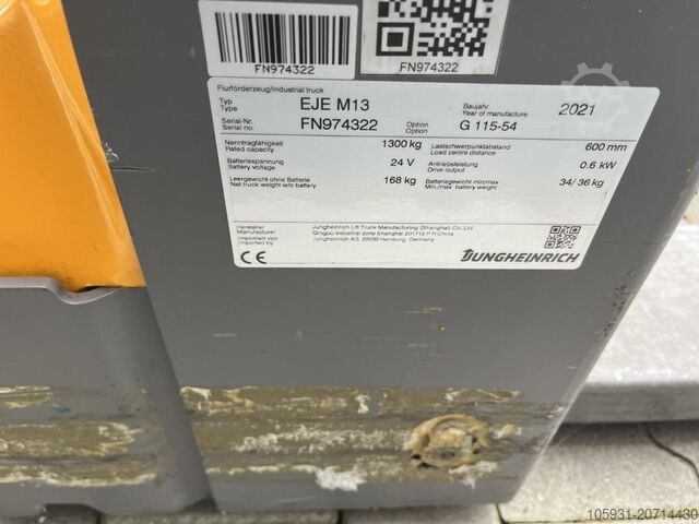 Chariot élévateur à basse altitude Jungheinrich EJEM13