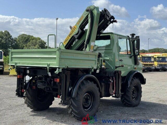 เครนติดตั้งบนรถบรรทุก Unimog U 1400 Kran PK 7000B Kran 5+6 Steuerkreis + AHK
