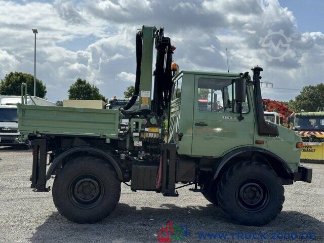 เครนติดตั้งบนรถบรรทุก Unimog U 1400 Kran PK 7000B Kran 5+6 Steuerkreis + AHK