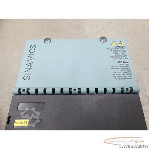 Siemens component Siemens 6SL3120-1TE24-5AA3 Single Motor Module SN:T-H86037888 FS: E
