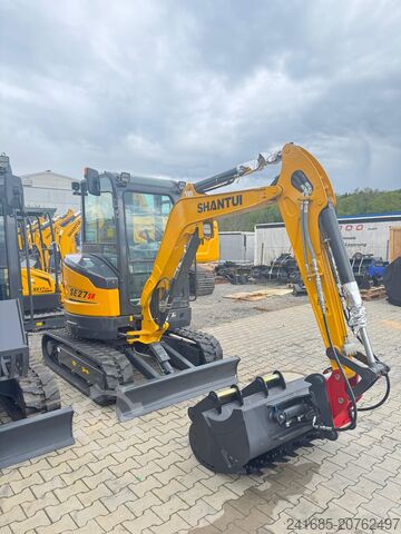 Minikaivukone SHANTUI 2,7t SE27 Yanmar Kubota JCB bobcat sany