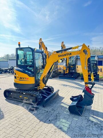 Minikaivukone SHANTUI 2,7t SE27 Yanmar Kubota JCB bobcat sany