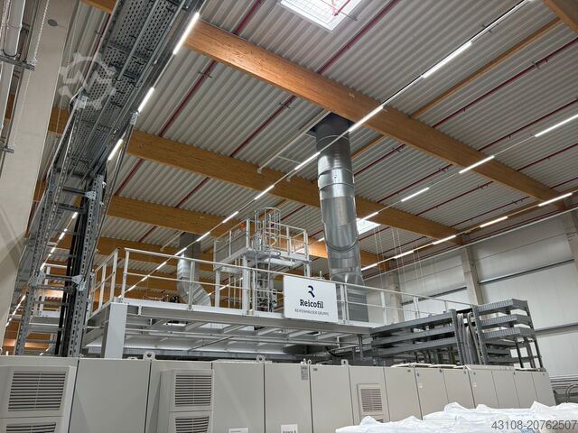 Meltblown-kuitukankaiden tuotantolinja Reifenhäuser Reicofil MB 1600