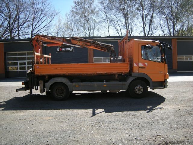 Truk pikap bak dump MERCEDES-BENZ MB 918 mit Terex TLC 65.2