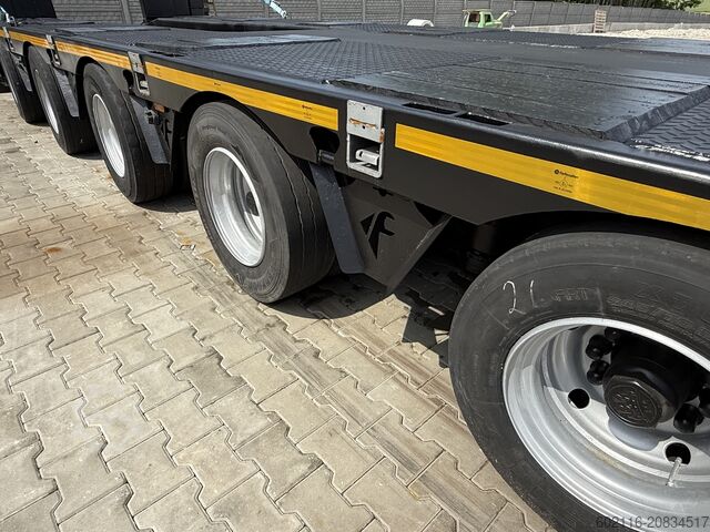 Tieflader-Sattelauflieger zum Transport von Baumaschinen FAYMONVILLE FAYMONVILLE STZ-6WAU – 6 AXLES – 92.2GVW