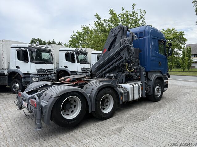 ট্রাকে সংযুক্ত ক্রেন Scania R470 6X2 Kran Hiab 280 bis 21 Meter