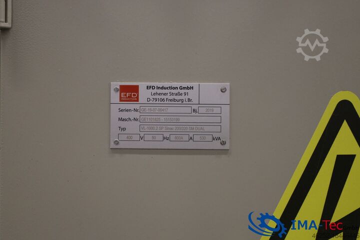 感应加热系统 EFD Induction a.s. SINAC 200/320 SM DUAL 2U2F