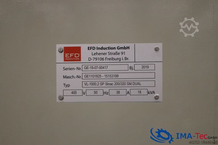 感应加热系统 EFD Induction a.s. SINAC 200/320 SM DUAL 2U2F