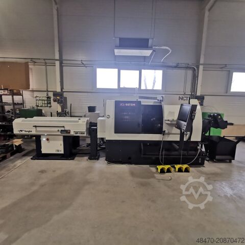 Cnc lathe with SSP and barfeeder JINNFA / NCT JCL-60 TSM
