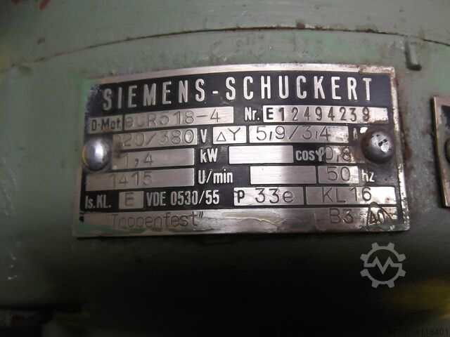 Elmotor 1,4 kW 1415 varv / min SIEMENS eOR518-4