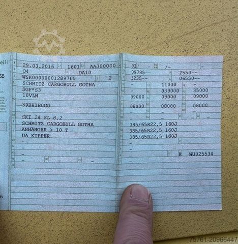 Напівпричіп-самоскид SCHMITZ CARGOBULL SKI 24 SL 8.2     32 cbm Stahl