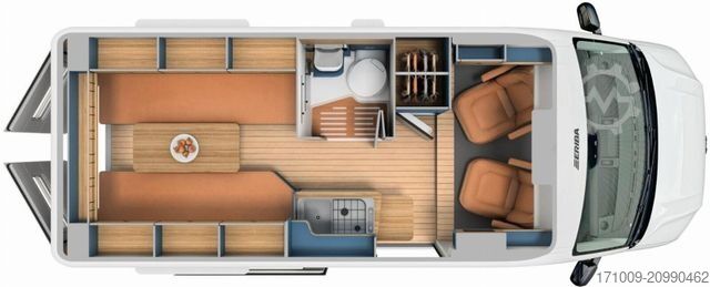 Karavan HYMER/ERIBA Eriba Car 602 Winter+Chassis Paket Schlafdach