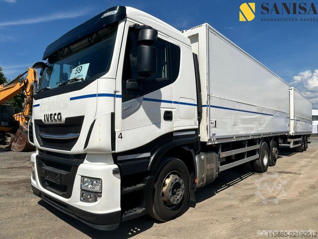 Camión de bebidas Iveco Stralis AS260S46/2x LBW/Schwenkwand/Kron