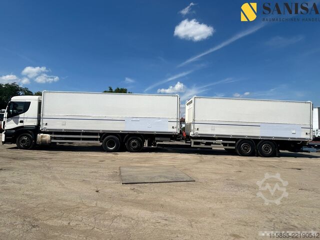 Camión de bebidas Iveco Stralis AS260S46/2x LBW/Schwenkwand/Kron