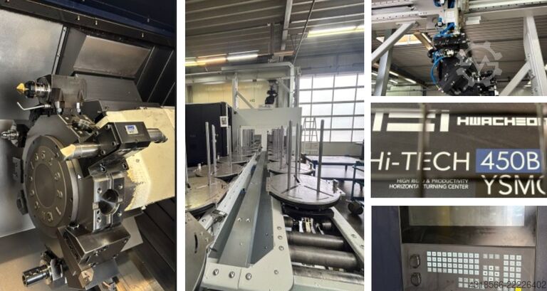 CNC dreje- og fræsecenter Hwacheon Hi-TECH 450BL YSMC  Automatisierung