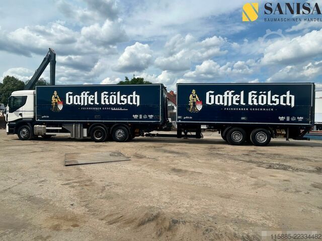 Kamion za prijevoz pića Iveco Starlis AS260S42/2x LBW/Schwenkwand/Boese Anhäng