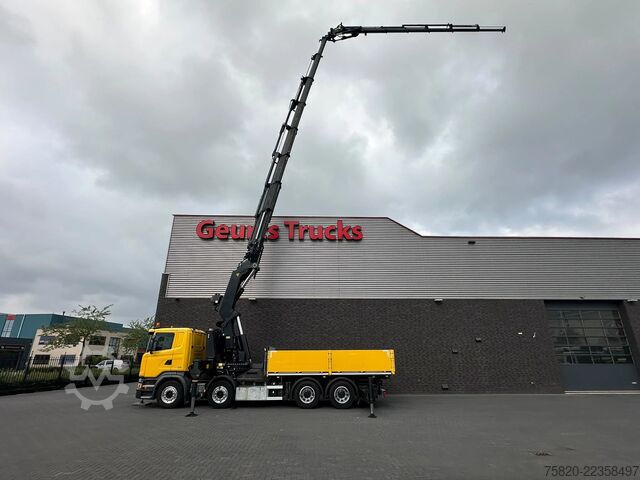 Autokrāna kravas automašīna Scania G450 8X4 BAKWAGEN + PALFINGER PK 110002 = JIB P...