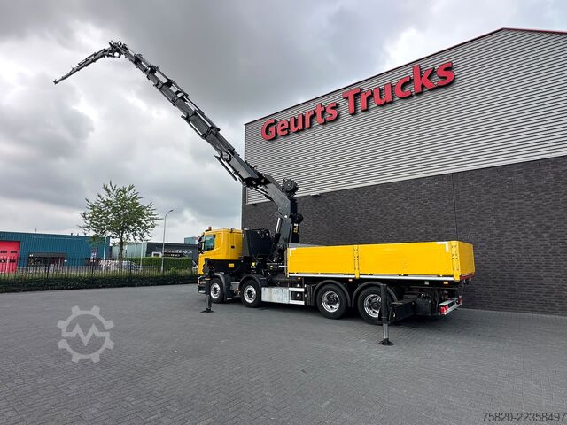 Autokrāna kravas automašīna Scania G450 8X4 BAKWAGEN + PALFINGER PK 110002 = JIB P...