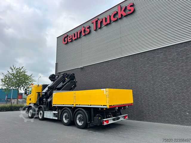Autokrāna kravas automašīna Scania G450 8X4 BAKWAGEN + PALFINGER PK 110002 = JIB P...