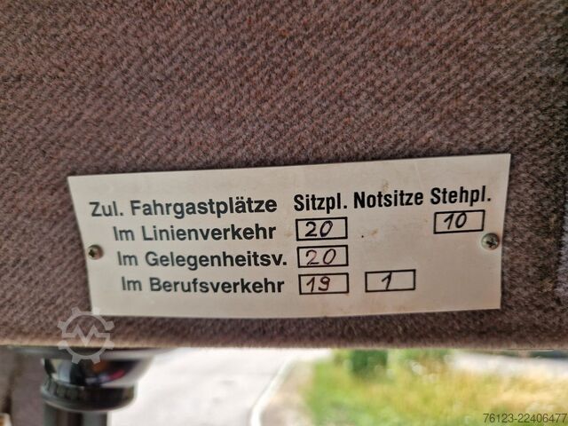 Микробус MERCEDES-BENZ Ernst Auwärter Teamstar Vario 814 H Kennzeichen