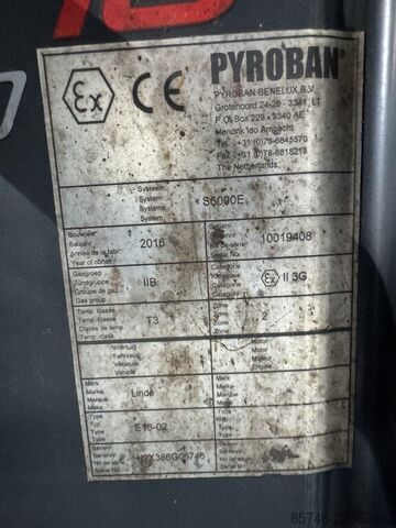 E 16 - 386 / 02 Evo * Atex EX * PYROBAN 3G / Z2 * Триплекс FFL !! LINDE E 16 - 386 / 02 Evo * Atex EX * PYROBAN 3G / Z2 * Triplex FFL !!