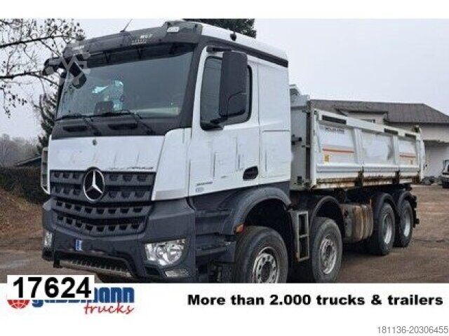 Tipper truck Mercedes-Benz Arocs 3445 K 8x4/4, Meiller Bordmatik links